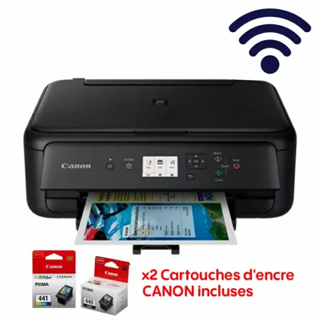 Imprimante Jet d'encre CANON PIXMA | Recto Verso Automatique - Avec Wifi - TS5140 -  Noir 