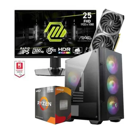 pc-de bureau-gamer-ryzen-5-7500f-rtx-3050-avec-ecran-msi-mag-255xf-setup-complet