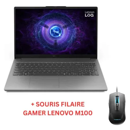 PC PORTABLE LENOVO LOQ | i5 12é Gén - 32 GO - 512SSD - RTX 2050 - WIN11 + SOURIS M100