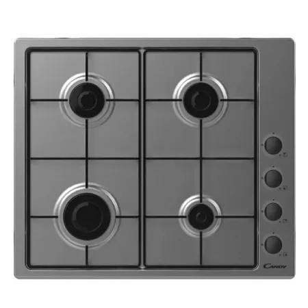 PLAQUE A GAZ ENCASTRABLE | Candy | 60 CM - INOX - 4 FEUX