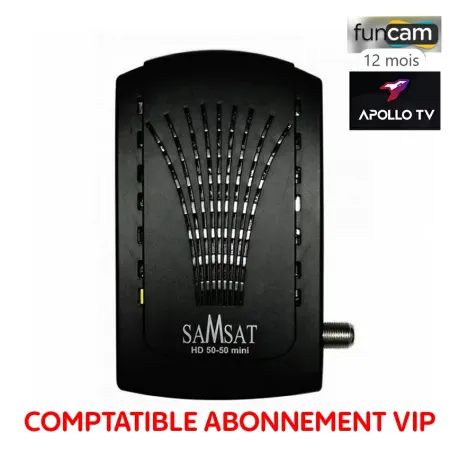 Récepteur Satellite | SAMSAT 5050 HD Mini + 12 MOIS  & 12 Mois Sharing