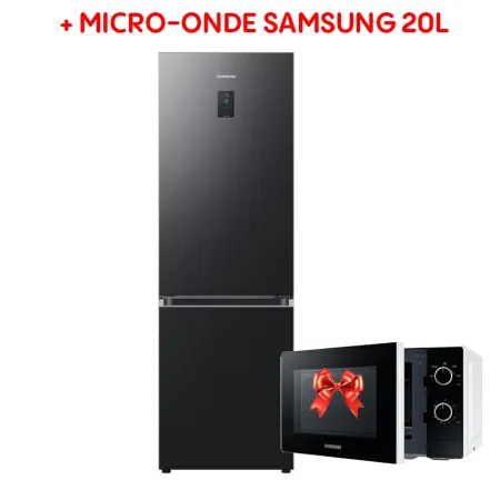 REFRIGERATEUR COMBINE SAMSUNG RB34C673EB | 355 L - NOIR + MICRO-ONDE SAMSUNG