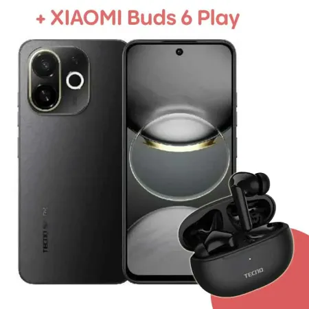 TECNO 30C Noir – Smartphone 5G avec Capteur Intelligent