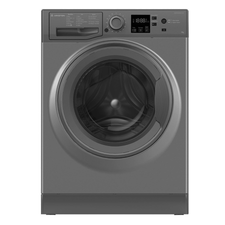 Machine à laver ARISTON 7 Kg | Essorage 1200 Tours/min - NS723U GG EX - Silver 