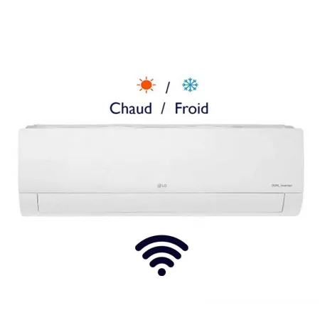 Climatiseur LG DUALCOOL E look Inverter 12000BTU (D12TGH)