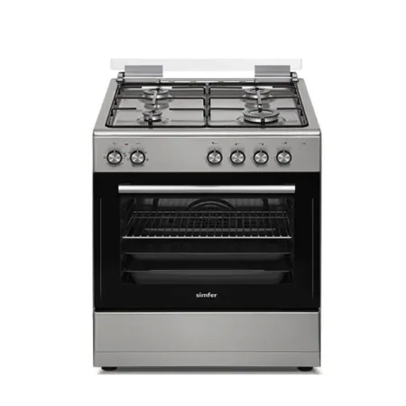 CUISINIÈRE À GAZ 4 FEUX SIMFER F 6035-SGEI  / 60 CM / INOX / CHALEUR TOURNANTE