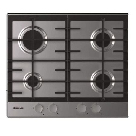 hoover -plaque- a-gaz -hhg6brmx- -60cm-inox-4 feux
