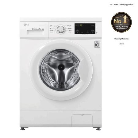 Machine à Laver Hublot  LG (FH2J3QDNG0P)Smart DD 6M - (7KG) -Blanc - - 1200 Tours (2)