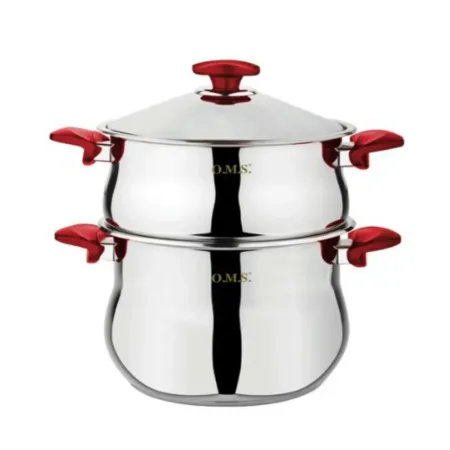 Marmite OMS Inox 18/10 Rouge 5 L