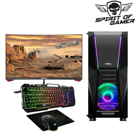 Pc de Bureau Gamer |SPIRIT OF GAMER - AMD RYZEN 5 - 16Go - 512SSD - RTX 3050