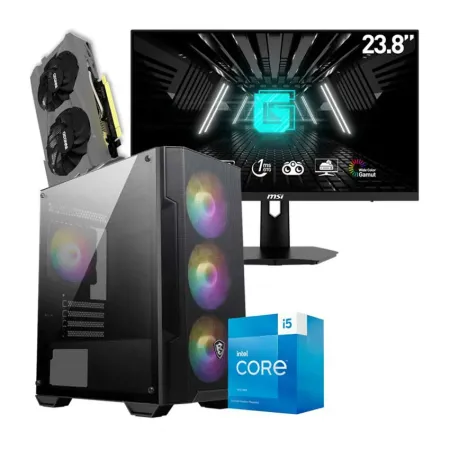 PC de bureau Gamer SPIRIT | Intel i5-10400F - RTX 4060 - Boitier MSI Forge M100A + écran MSI 24"