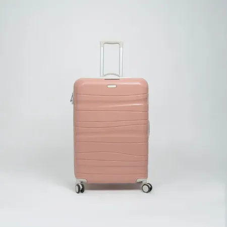 Valise TITOU incassable avec roues démontables | Modèle 15KG - Saumon/Beige