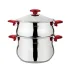 Marmite OMS Inox 18/10 Rouge 5 L