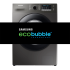 Machine à Laver SAMSUNG 7 kg EcoBubble | Essorage 1400 Tours/min - Inverter - WW70TA046X - Gris