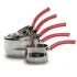 Set 5 Casserole OMS 4041 Inox & Rouge