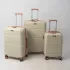 Valise TITOU Incassable Polypropylene | Modèle 20KG - Beige/Saumon