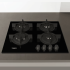Plaque de cuisson encastrable WHIRPOOL 4 Feux | 60 cm - Gaz - GOR615 - WH-GOR615-NB-  Noir 