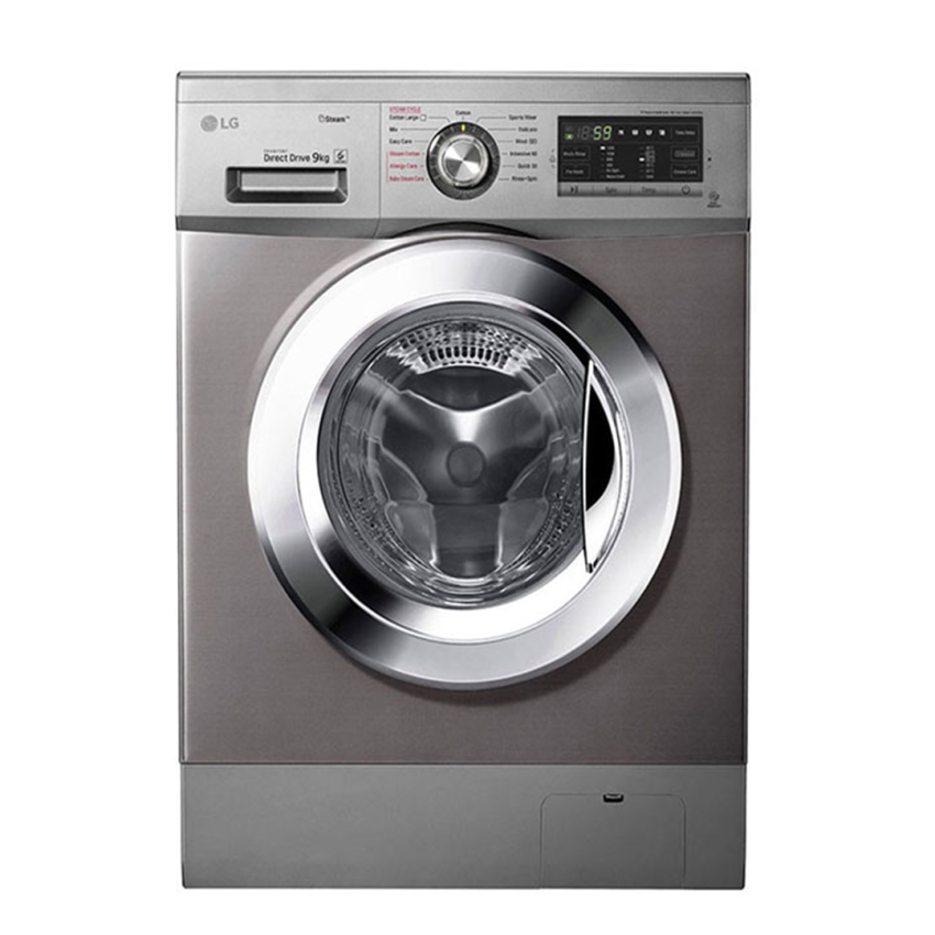 Machine à Laver LG à vapeur 9 kg | Essorage 1400 Tours/min - Lavante / Séchante - FH4G6VDGG6 - Silver 
