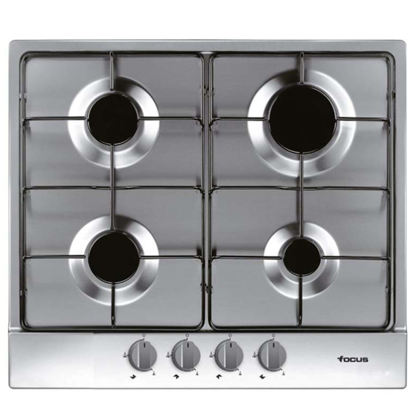 Plaque de cuisson Focus 4 Feux | à Gaz - 60cm-  F401X  -  Inox 