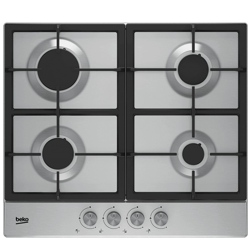 Plaque de cuisson BEKO 4 Feux | à Gaz - 60cm - HIAG 64225SX  - Inox 