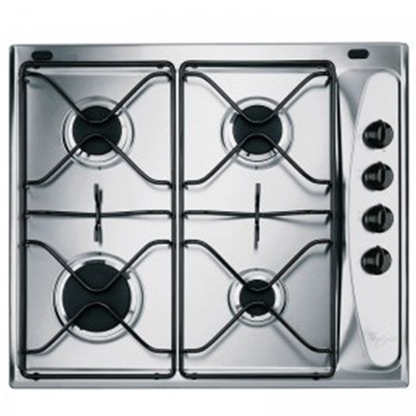 Plaque de cuisson Whirlpool à Gaz | 60cm -  AKM 260/IX/01 -  Inox 