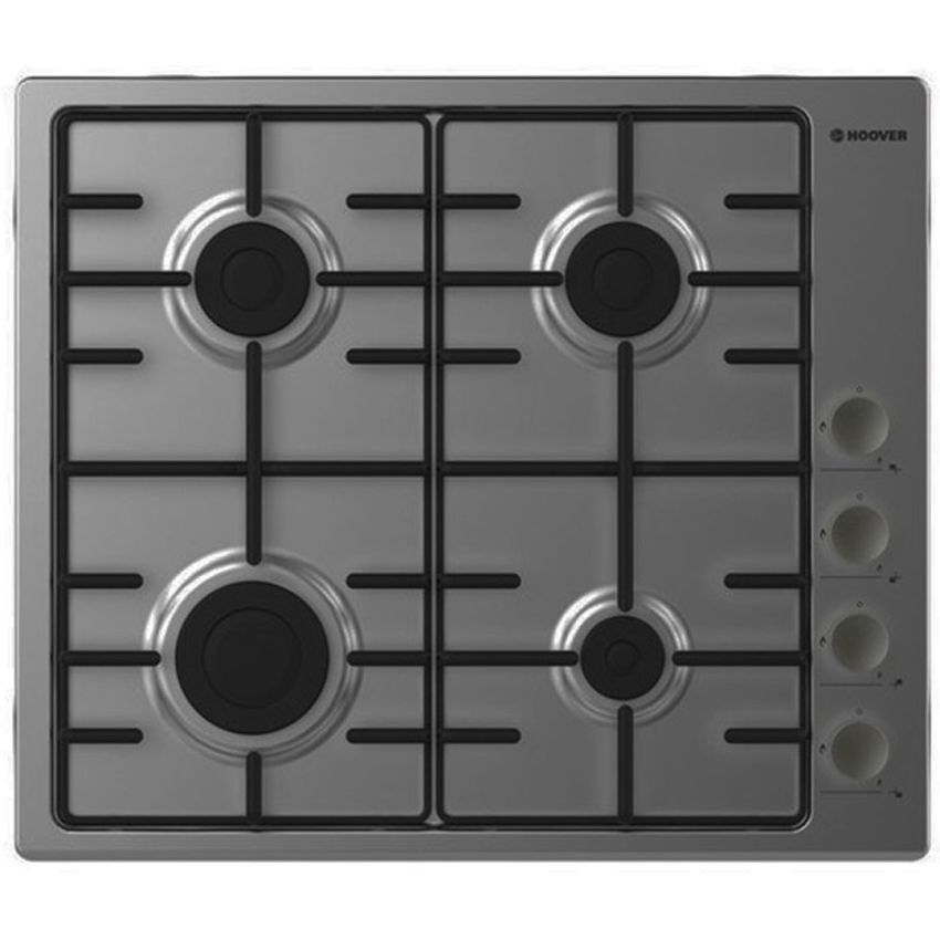 Plaque de cuisson HOOVER 4 Feux à Gaz | 60cm - HHW6LMX - Inox 