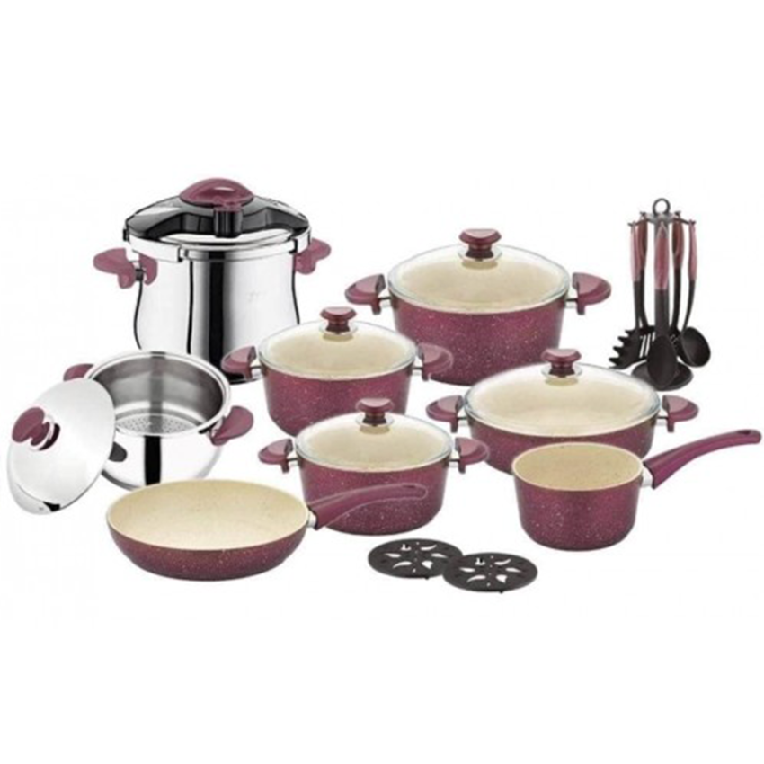 Batterie de Cuisine OMS  Set de 22 Pcs | 3092 - Granite