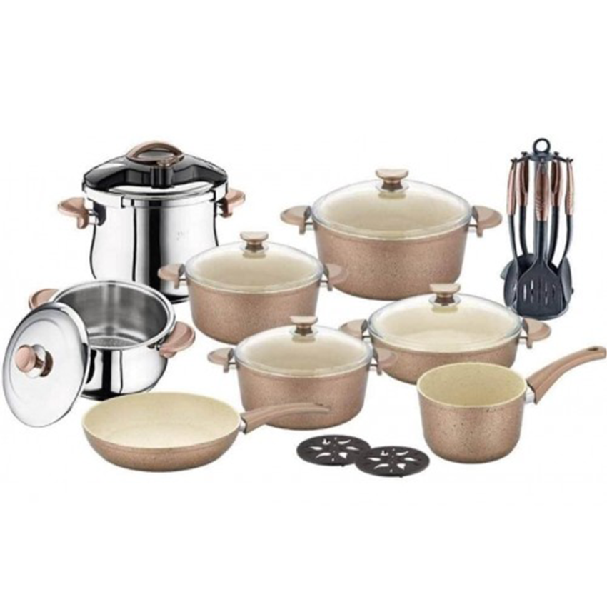 Batterie de Cuisine OMS  Set de 22 Pcs | 3092 - Granite
