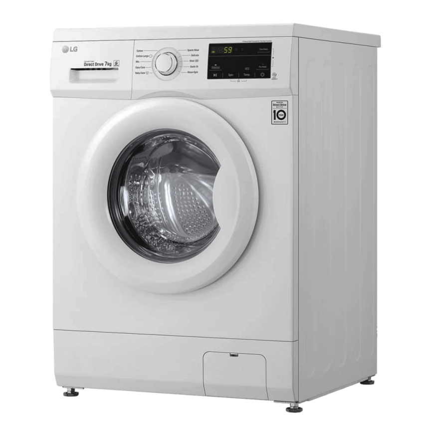 Machine à Laver LG 7 KG | Essorage 1200 Tours/min - Smart DD - FH2J3QDNG0P - Blanc