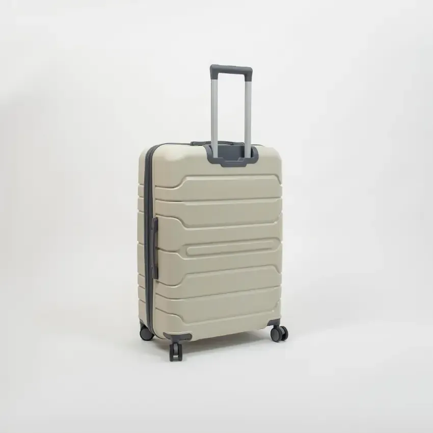 Valise TITOU Incassable Polypropylene | Modèle 15KG - Beige/Gris 