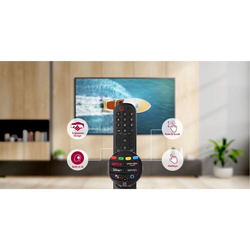 Tv LG 43 Pouces LED 4K | SMART tv - Avec Récepteur Intégré - 43UP7750PVB.AGEE - Noir