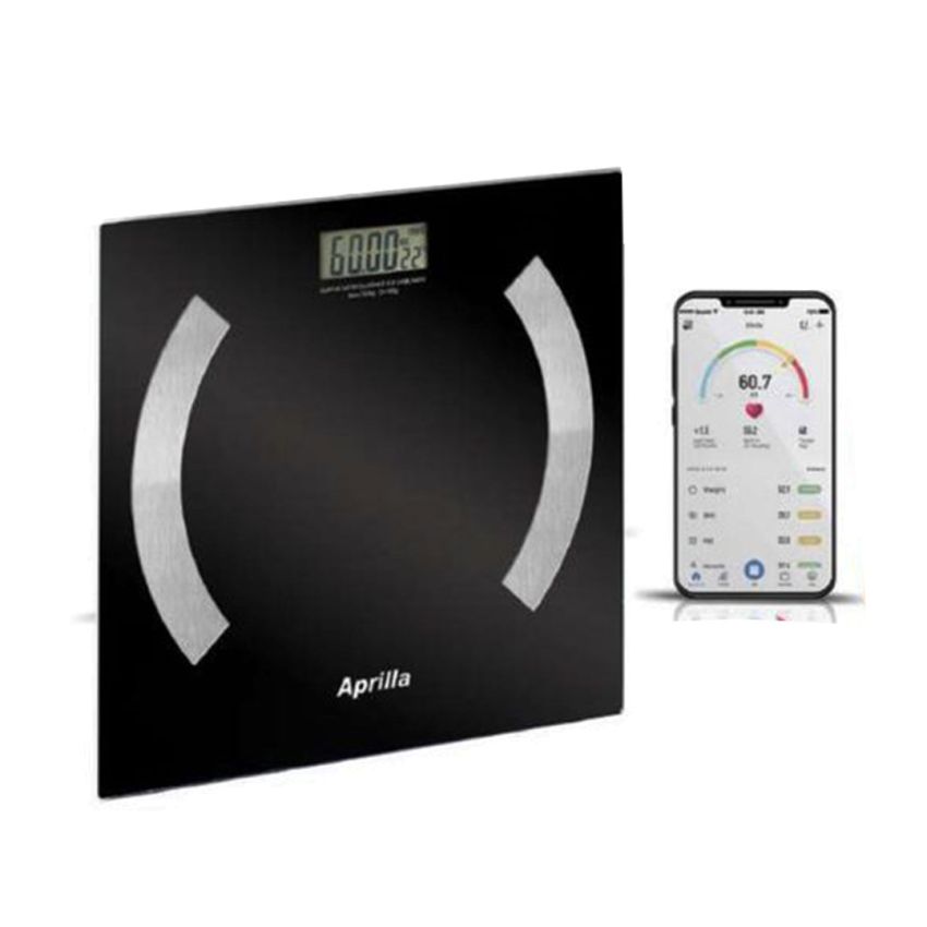 Pèse Personne APRILLA  180 kg | Avec Bluetooth - ABS-1081 - Noir 