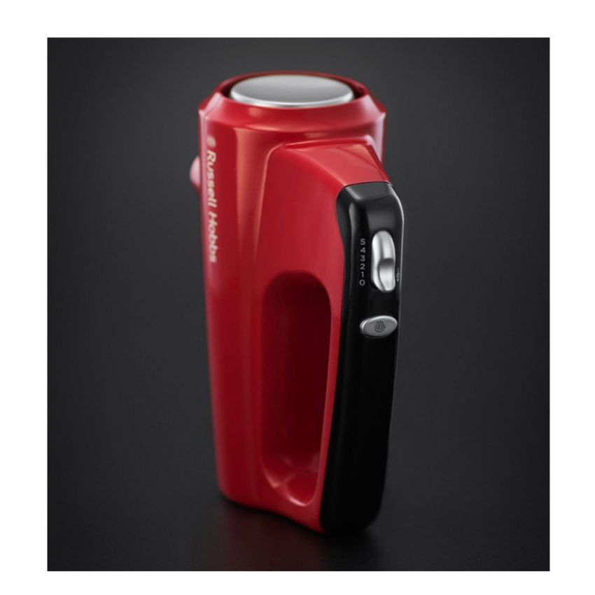 Batteur RUSSELL HOBBS 350 W | 5 Vitesses - Desire 24670.56 - Rouge & Noir 