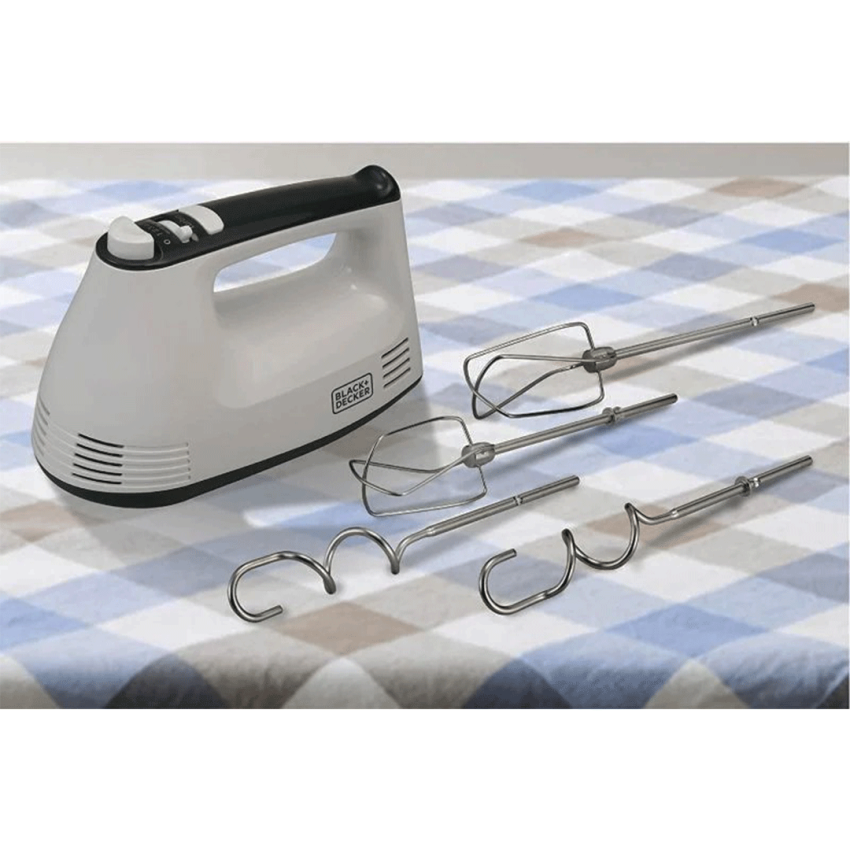 Batteur électrique BLACK & DECKER 2 Vitesses | 300W - M350.B5 - Blanc