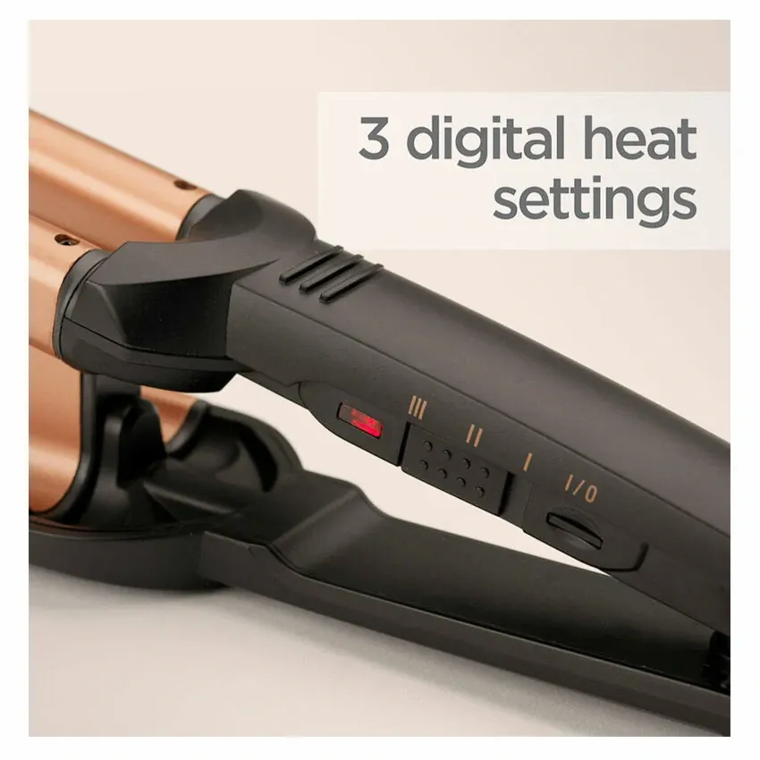 Boucleur BABYLISS Céramique Deep Waves W2447E Noir & Gold