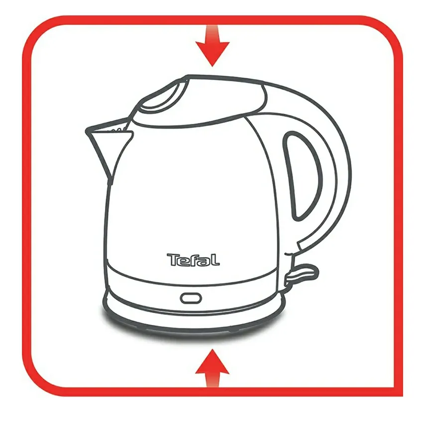 Bouilloire TEFAL rechargeable | 1800W - Sans Fil - KI431D10 - Inox 