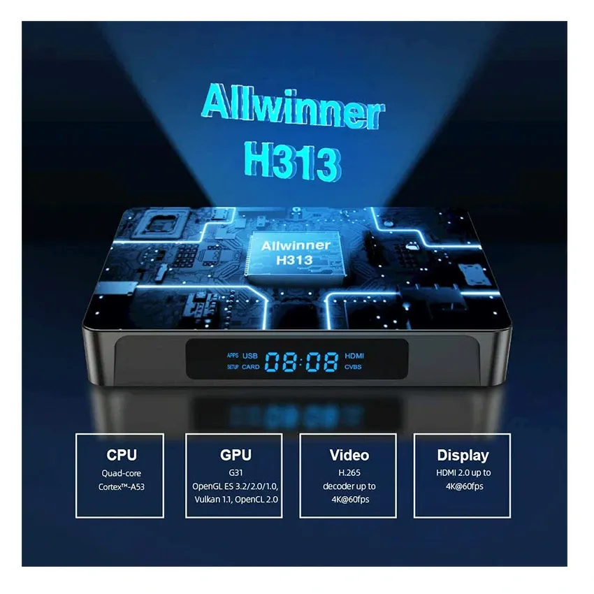 BOX TV ANDROID 16Go 4K UHD | X96Q PRO - ALPHA TV