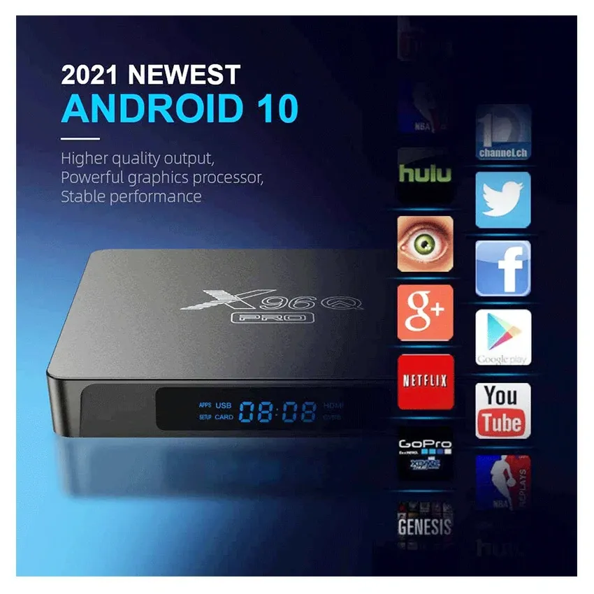 BOX TV ANDROID 16Go 4K UHD | X96Q PRO - ALPHA TV
