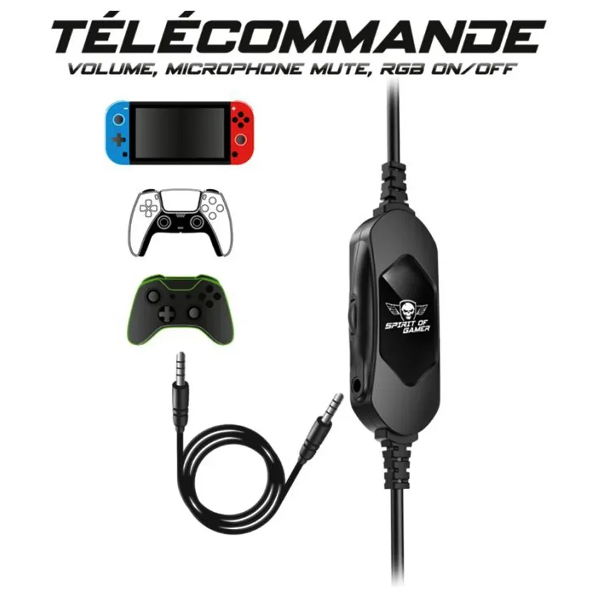 Casque Spirit of Gamer XPERT H700 Blanc