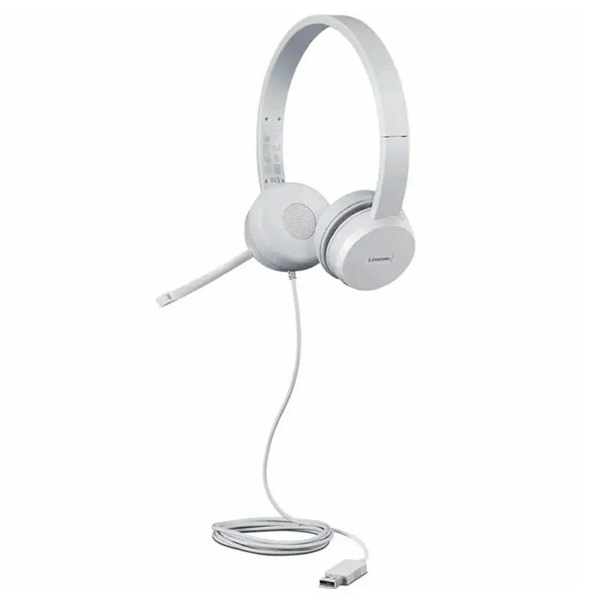 Casque Filaire LENOVO | GXD110 - USB - Blanc 