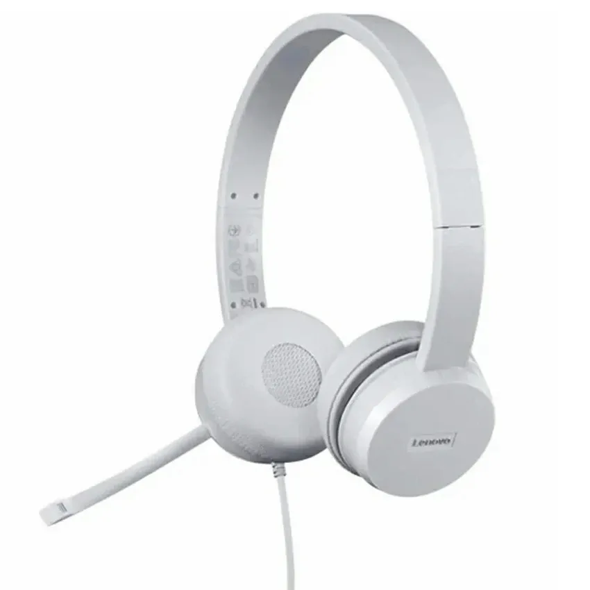 Casque Filaire LENOVO | GXD110 - USB - Blanc 