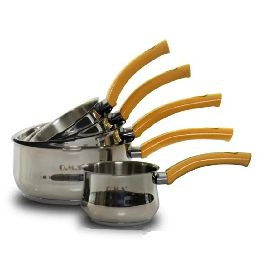 Set de 5 Casseroles | OMS 4041 - Inox & Doré