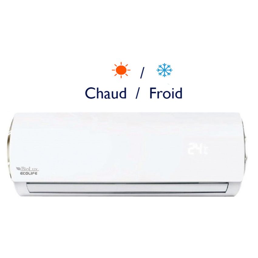 Climatiseur BIOLUX 12000 | Chaud / Froid - ECO12 INV - Blanc