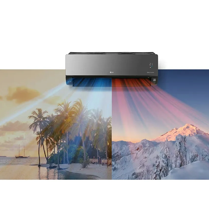 Climatiseur LG 18000 ARTCOOL MIRROR INVERTER | Chaud / Froid - Avec Wifi intégré - D18UAH - Noir 