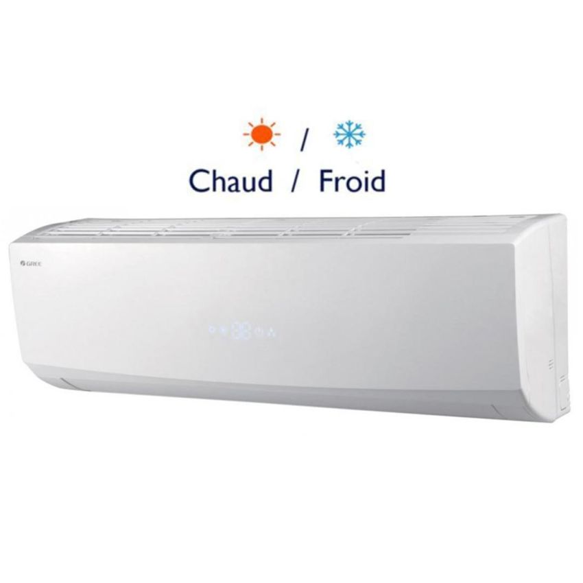 Climatiseur GREE 24000 Invertir | Froid Tropicalisé / Chaud - Blanc 