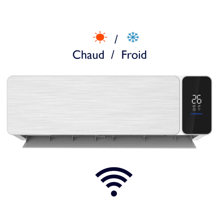 Climatiseur BIOLUX 24000 BTU | Puissance calibrée pour 50 à 60 m² - M.241 CFTS - Blanc 