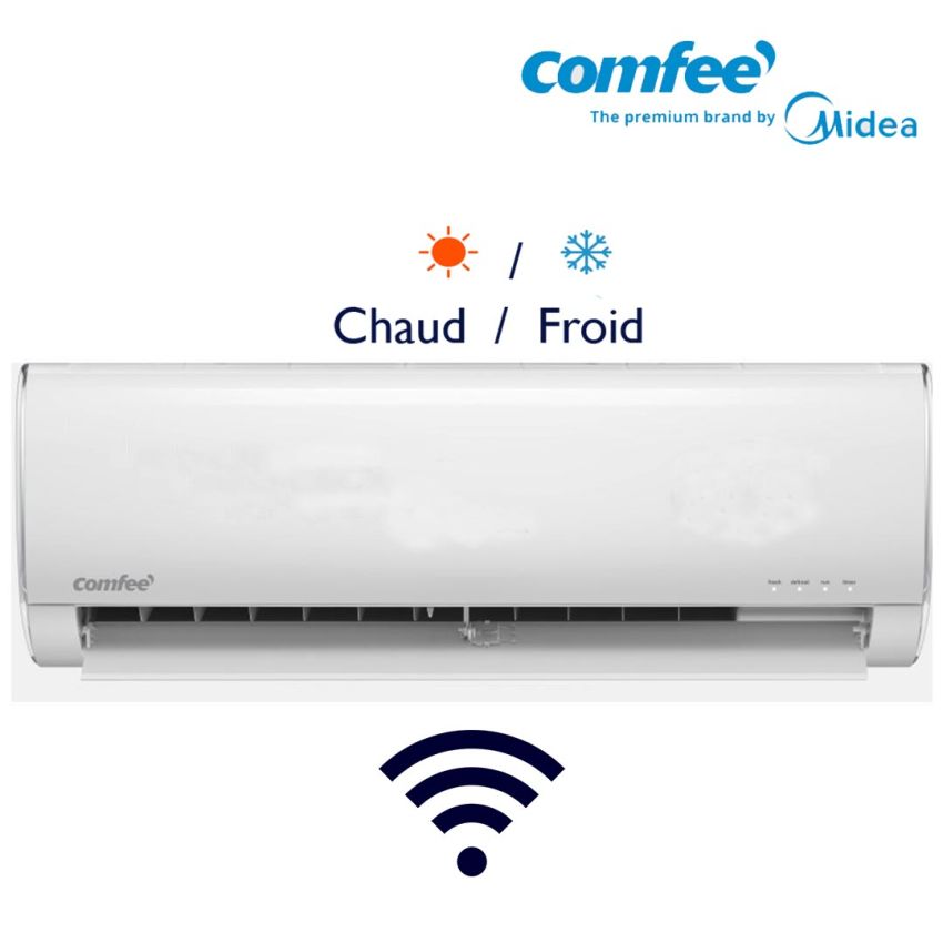 Climatiseur COMFEE 12000 | Chaud / Froid - Avec Wifi intégré - Blanc  