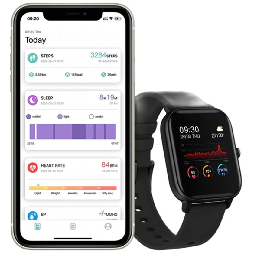 SmartWatch COLMI P45 | Autonomie 7 jours - iOS & ANDROID - Noir