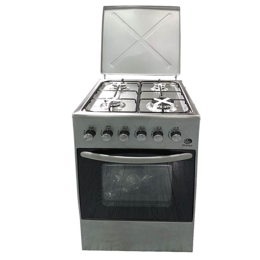 Cuisinière à gaz 4 FEUX DUNYA | G571D - 50cm -  Gris 