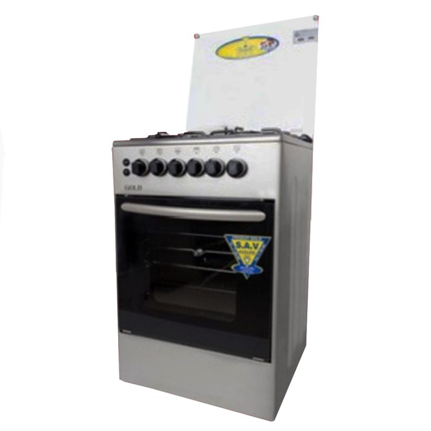 Cuisinière à gaz 4 FEUX GOLD | OG .5025 -  Silver 